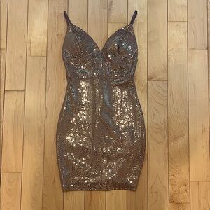Lulus Sequin Bodycon Dress